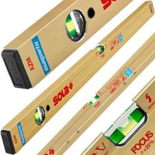 Livella SOLA Magnetica Alluminio AZM Colore Oro Lavori Edili Posa Fai Da Te