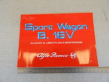 ALFA ROMEO 33 BOXER 16V 1989 MANUALE USO MANUTENZIONE ORIGINALE