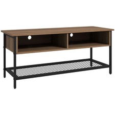 HOMCOM Mobile Porta TV fino 48"in Legno e Acciaio  Stile Industriale 110x40x48cm