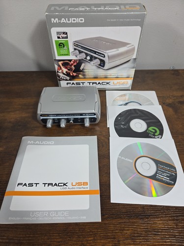 Audio fast track - m-audio, microfono