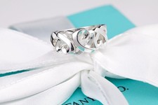 Anello Tiffany & Co Vintage Tripla Fascia "LOVING HEART" di Paloma Picasso in Argento