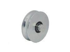 RUOTE PER CANCELLO  SCORREVOLE 1 CUSCINETTO GOLA TONDA ZINCATA CON  VITE E DIST.