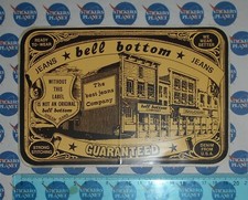  ADESIVO STICKER AUTOCOLLANT AUFKLEBER ORIGINAL VINTAGE BELL BOTTOM JEANS U.S.A.