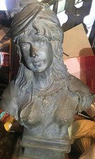 Antico busto in bronzo o