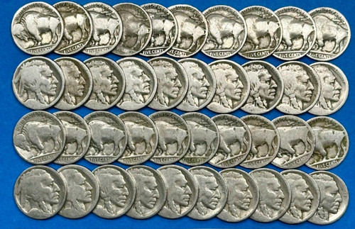 Buffalo nickels lotto 250 - nickels,
