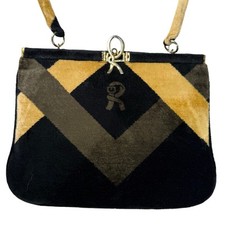 Borsa a mano Roberta di Camerino in velluto vintage Made in Italy **LEGGI**