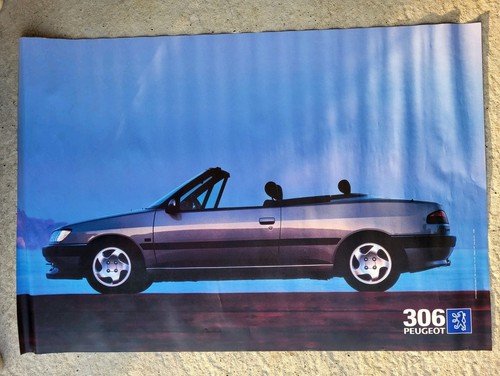 Affiche peugeot 306 cabriolet - affiche,