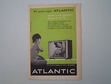 advertising Pubblicità 1961 TELEVISORE SPECCHIO MAGICO ATLANTIC