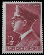1942 Impero (12+38PF) 3 Reich Hitler 813x Gummiriffelung MNH**