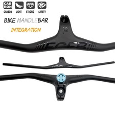 Manubrio integrato mtb full fibra di carbonio monosformato riser bar -17 gradi ricambi