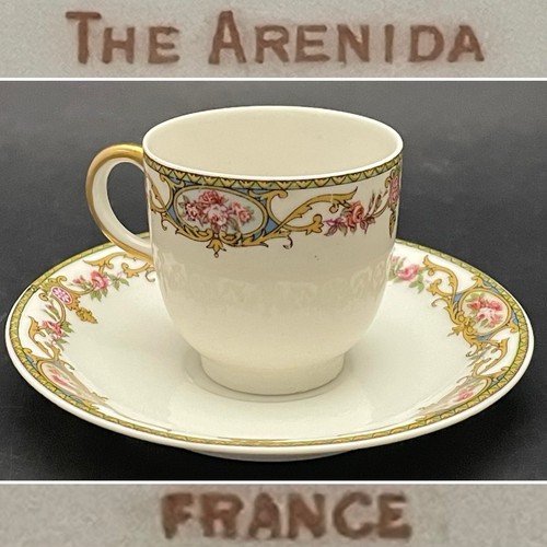 Tazza e piattino limoges - tazza,