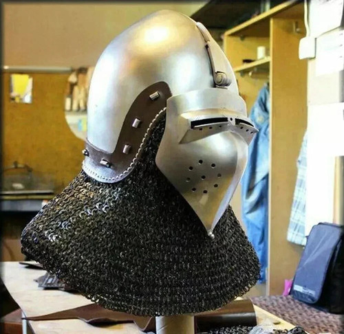 Italian bascinet helmet 16 - helmet,