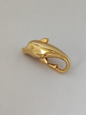 Chiusura fermaglio per collana moschettone delfino metallo colore oro c32