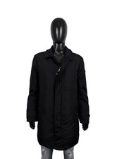 Peuterey Parka Uomo Taglia L Cappotto Nero Imbottito Piumino D'oca