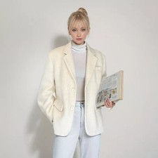 Cappotto Bianco Latte Elegante