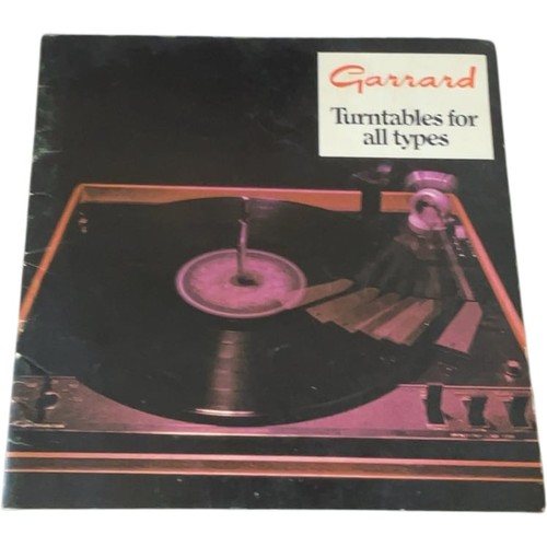 Garrard brochure giradischi - brochure,