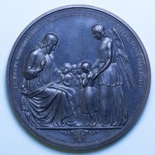 FIRENZE MEDAGLIA 1843 ESECUZIONE STABAT MATER ROSSINI RARA FDC BRONZO FABRIS