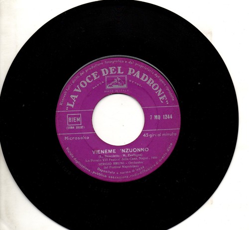 Sergio bruni disco giri - bruni, 45