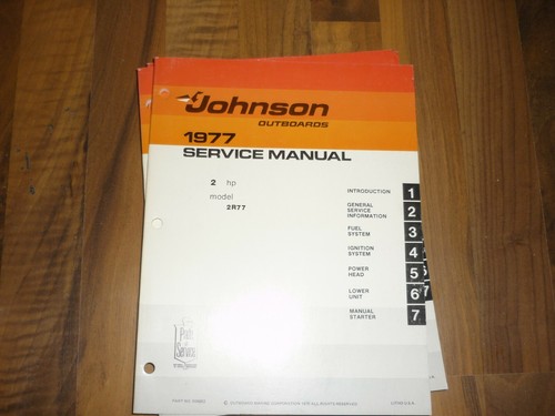 Johnson 1977 motore - 1977!,