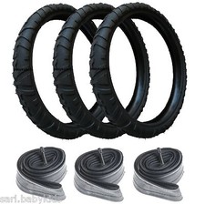 3 Pneus et 3 Chambres à Air 312x52-250 High Trek Bébé Confort 