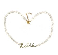 Collarino perle diWa argento sterling 925 placcato oro giallo regolabile