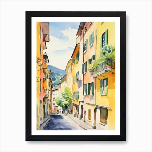 Bergamo italia acquerello - bergamo,,