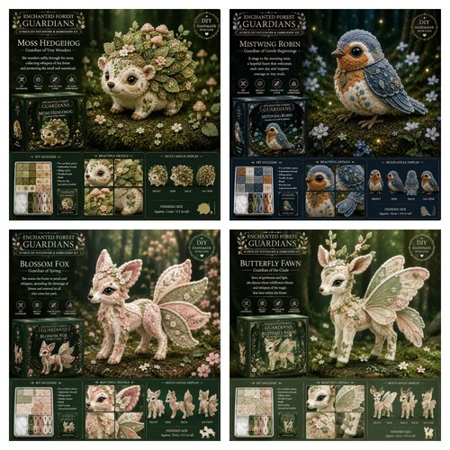Bambola foresta patchwork - bambola,