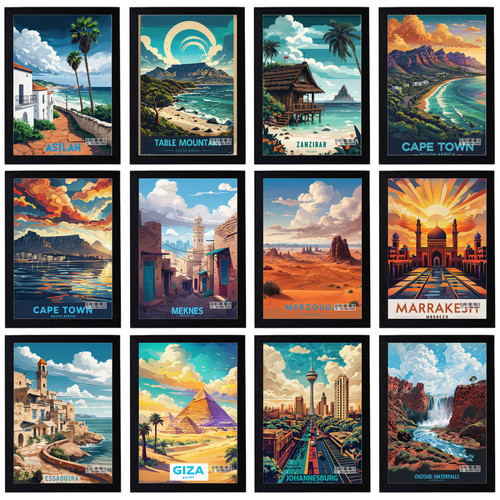 Poster vintage africa viaggio - vintage,