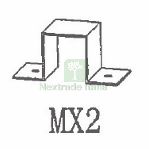 1pz staffa per veranda in - m,