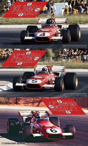 Decals ferrari 312 - decals, south