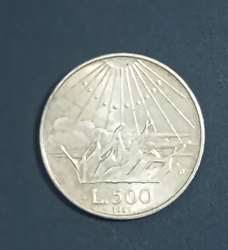 Moneta 500 lire - lire, dante