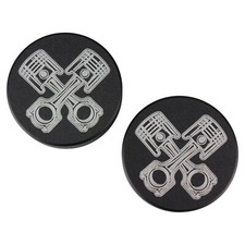 Coperchio Dadi Forcella - Pistoni Nero - Yamaha XVS 1300 Midnight Star