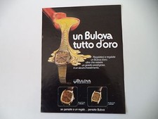 advertising Pubblicità 1977 OROLOGI BULOVA