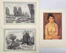 Gino MORO (1901-1977) Numero Tre Stampe Riproduzione  Stampa d' Arte del Maestro