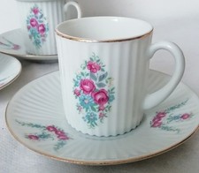 Set 4 Tazze Caffè Porcellana