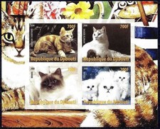 Gatti Americani Pelo Corto Birmani Persiani Giapponesi Bobtail Animali Mnh