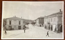 CARTOLINA BOZZA FOTOGRAFICA-SAN LORENZO IN CAMPO (PU) "PIAZZA" 1931