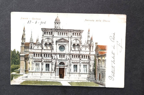 Cartolina pavia certosa - a),