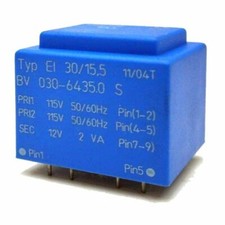 Trasformatore EI30 2VA doppio
