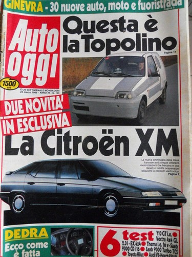 Auto oggi 120 1989 - auto, con