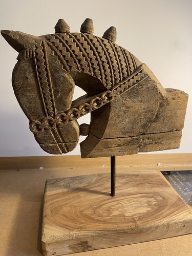 Testa cavallo legno - cavallo:,
