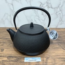 Bollitore in ferro Nambu Tekki Nanbu Teiera Tetsubin Nero Iwachu IH-abilitato...