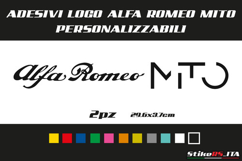 Adesivo alfa romeo - alfa, mito
