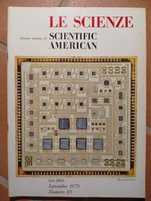 Le Scienze (Scientific American ed. ITA) N. 85 - Rivista Settembre 1975