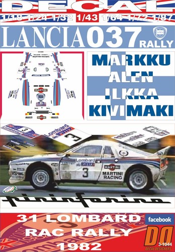 Decal lancia 037 - decal,