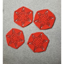 SET 4 CENTRI  NATALIZI  AD UNCINETTO diam. 15cm