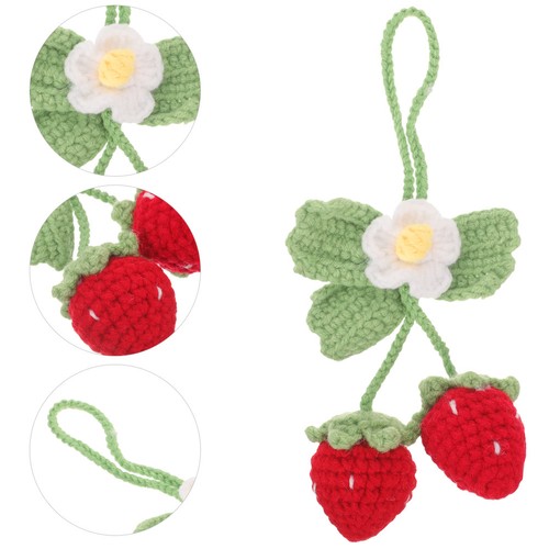 Ciondolo fragola maglia - fragola,