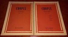 CHOPIN SCHERZI + NOTTURNI PER PIANOFORTE SPARTITI RICORDI 1957 - 1963