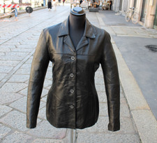 Giacca donna pelle Oakwood monopetto vintage taglia M