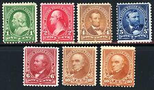 Scott 279-282c, 283 OG MH FVF US 1897 Regular Issue SCV $460